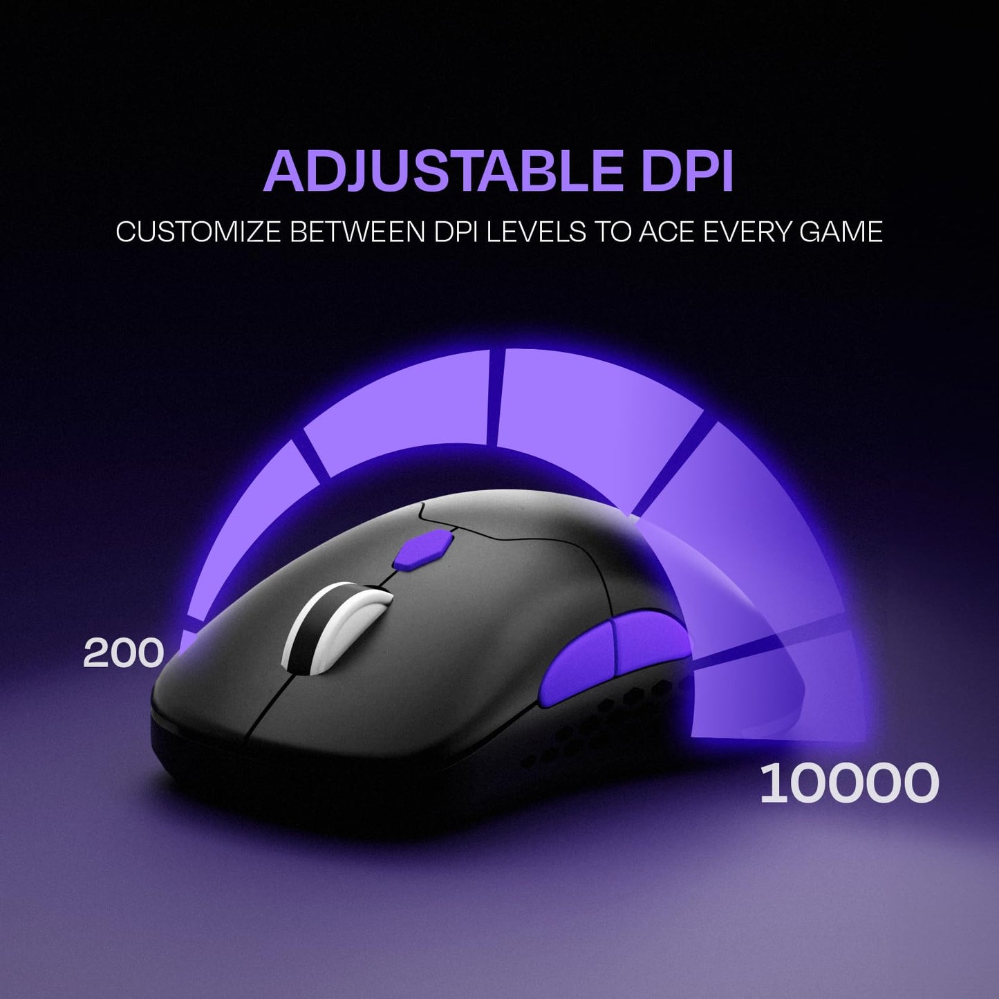 Kreo Chimera RGB Wireless Gaming Mouse with Hot-swappable Switches & 7 Programmable Buttons | Swappable Shells & Switches Included | Adjustable DPI Upto 10000 (Wireless, Black Onyx)